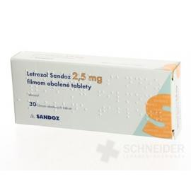 Letrozol Sandoz 2,5 mg filmom obalené tablety
