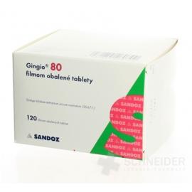 Gingio 80 filmom obalené tablety