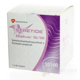 Seretide Diskus 50 mikrogramov/100 mikrogramov
