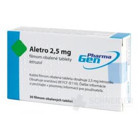 Aletro 2,5 mg filmom obalené tablety
