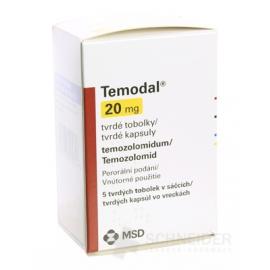 Temodal 20 mg tvrdé kapsuly