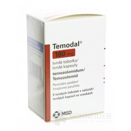 Temodal 180 mg tvrdé kapsuly