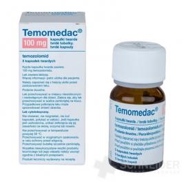 Temomedac 100 mg tvrdé kapsuly