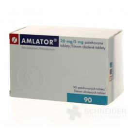 Amlator 20 mg/5 mg filmom obalené tablety