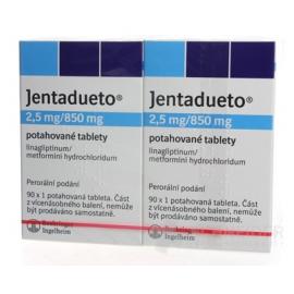 Jentadueto 2,5 mg/850 mg filmom obalené tablety