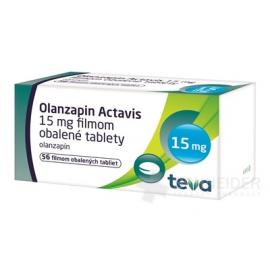 Olanzapin Actavis 15 mg filmom obalené tablety