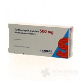 Azithromycin Sandoz 500 mg filmom obalené tablety