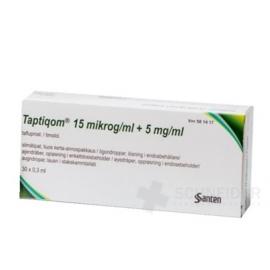 TAPTIQOM 15 mikrogramov/ml+5 mg/ml