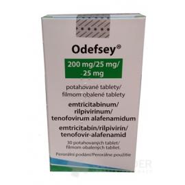 Odefsey 200 mg/25 mg/25 mg filmom obalené tablety
