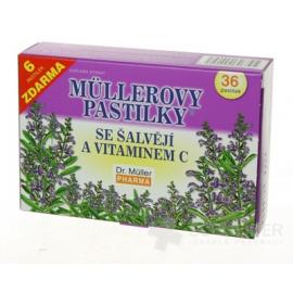 MÜLLEROVE PASTILKY SO ŠALVIOU A VIT. C