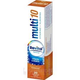 Revital multi 10 vitamínov + vláknina šumivý