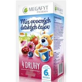 MEGAFYT MIX ovocných detských čajov 4 DRUHY