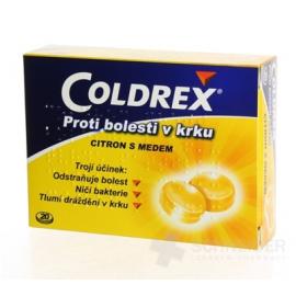 COLDREX proti bolesti v krku citrón s medom