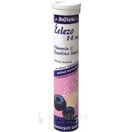 MedPharma ŽELEZO 14MG + Vit. C + Kys. listová