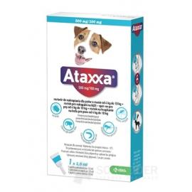 Ataxxa 500 mg/100 mg (psy od 4kg do 10 kg)