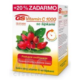 GS Vitamín C 1000+šípky tbl. 100+20