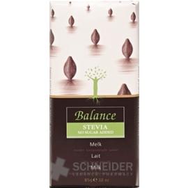 BALANCE MLIEČNA ČOKOLÁDA SO SLADIDLOM ZO STÉVIE