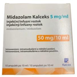 Midazolam Kalceks 5 mg/ml injekčný/infúzny roztok