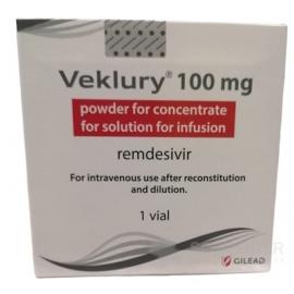 Veklury 100 mg prášok na koncentrát na inf. roztok