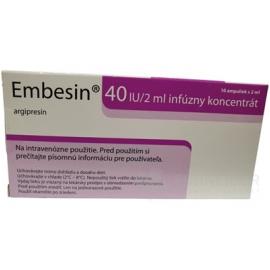 Embesin 40 IU/2 ml infúzny koncentrát