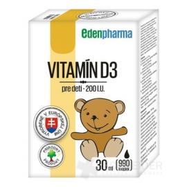 EDENPharma VITAMÍN D3 pre deti 200 I.U.