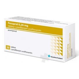 Pexapral 0,26 mg tablety s predĺženým uvoľňovaním