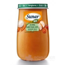 Sunar BIO príkrm ZELENINA, KURACIE MÄSO, RYŽA