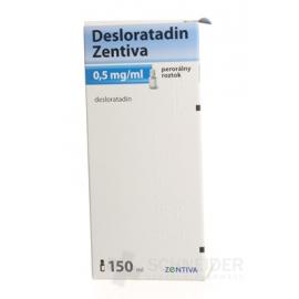Desloratadin Zentiva 0,5 mg/ml perorálny roztok Desloratadin Zentiva 0,5 mg/ml perorálny roztok