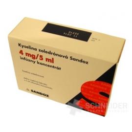 Kyselina zoledrónová Sandoz 4 mg/5 ml Kyselina zoledrónová Sandoz 4 mg/5 ml