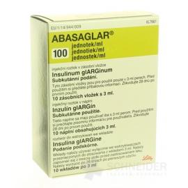 ABASAGLAR 100 jednotiek/ml injekčný roztok