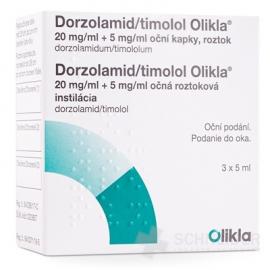 Dorzolamid/timolol Olikla 20 mg/ml+5 mg/ml