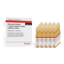 Adrenalin Bradex 1 mg/ml injekčný roztok