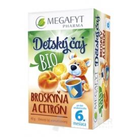 MEGAFYT Detský čaj BIO BROSKYŇA A CITRÓN