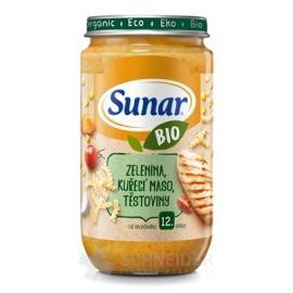 Sunar BIO príkrm ZELENINA, Kuracie MÄSO, CESTOVINY