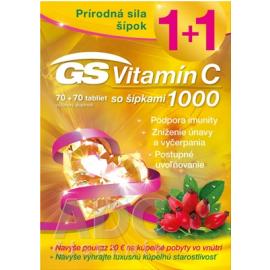 GS Vitamín C1000 + šípky tbl. 70 + 70 darček