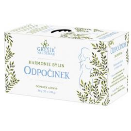 Grešík Harmónia bylín Odpočinok porciovaný bylinný čaj 20x1,5 g (30 g)