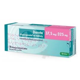 Doreta 37,5 mg/325 mg dispergovateľné tablety