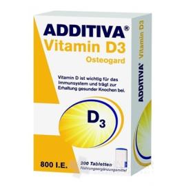 ADDITIVA Vitamín D3 800IE Osteogard