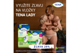 Získajte 20 % zľavu na vybrané produkty TENA
