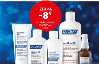 Zľava 8 € na všetky prípravky DUCRAY nad 28 €