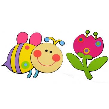 Marko Nástenné dekorácia, Včielka a Kvietok