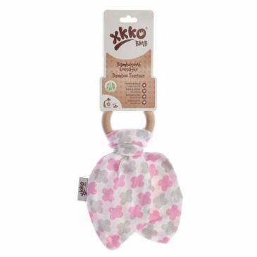 XKKO BMB Hryzátko Lístky - Baby Pink Cross