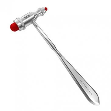 MDF TROMNER 555, Neurologické kladivko, strieborná/červená