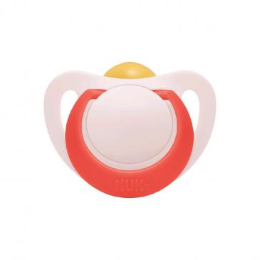 NUK Cumlík Star latex 6-18m, box - červený