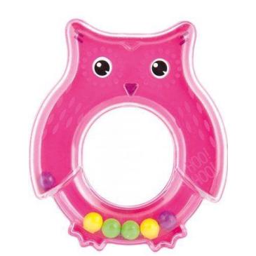 CANPOL BABIES Hrkálka sova - ružová