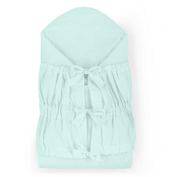 PETITE&MARS Zavinovačka šnurovacia Nurse s pevnou kokosovou vložkou Frosted Mint 75x75 cm