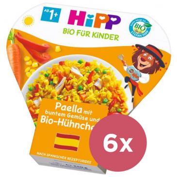 6x HiPP BIO Paella so zeleninou a kuracím mäsom 250 g