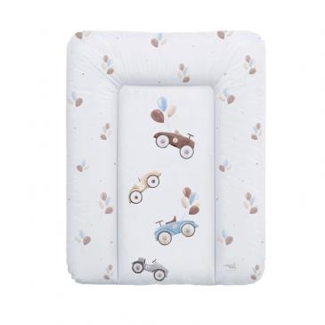 CEBA BABY Podložka prebaľovacia mäkká (50x70) Retro Cars