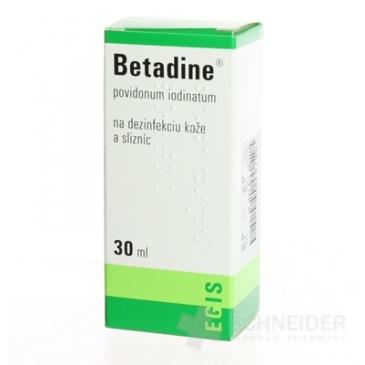 Betadine dezinfekčný roztok 100 mg/ml