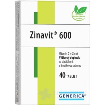 GENERICA Zinavit 600 s limetkovou arómou